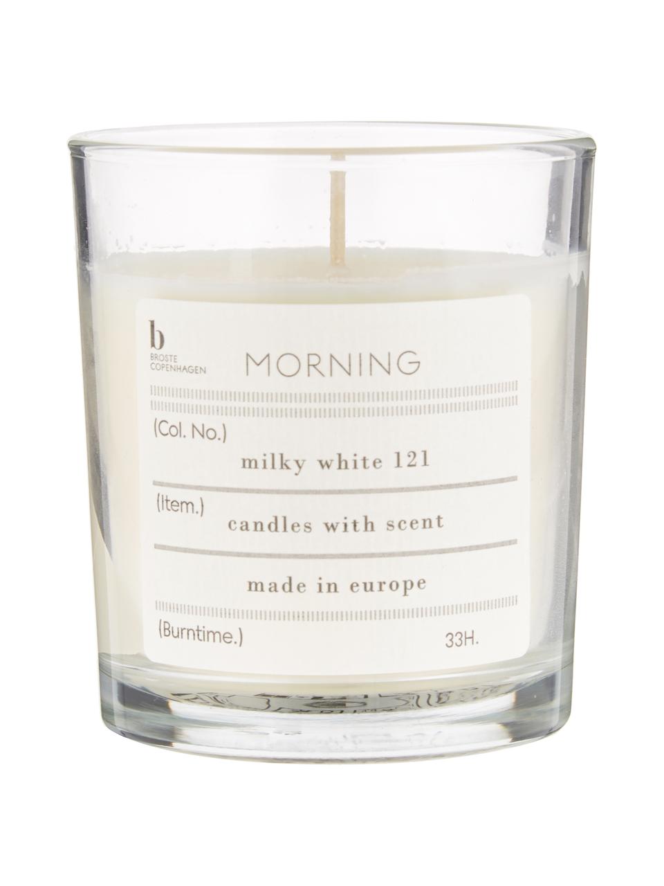Vela perfumada Morning (pomelo), Cera de soja natural, vidrio, Transparente, Ø 8 x Al 8 cm