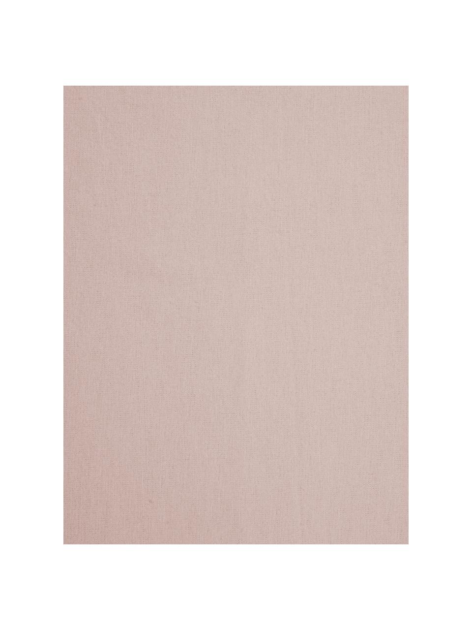 Flanelové napínací prostěradlo Biba, Růžová, Š 90 cm, D 200 cm
