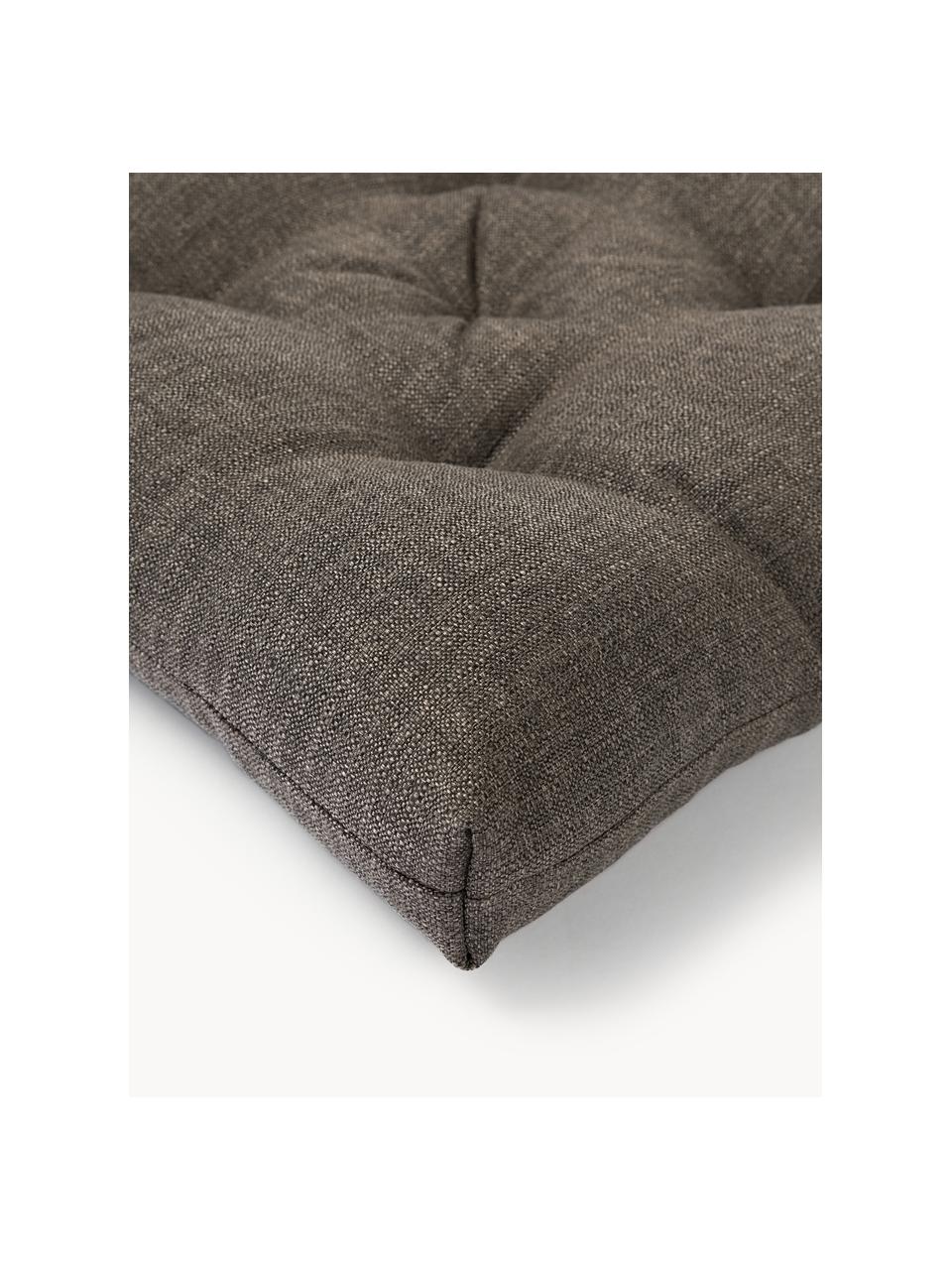 Cojines para asiento de exterior Oline, 2 uds., Funda: 100% olefina, Taupe, An 40 x L 40 cm