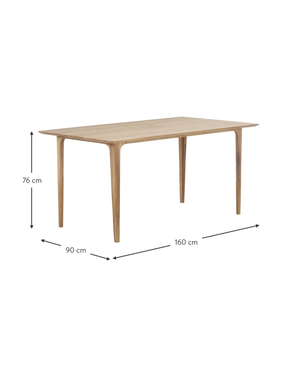 Eettafel Archie van eikenhout, verschillende formaten, Massief geolied eikenhout
100% FSC hout uit duurzame bosbouw, Eikenhout, B 200 x D 100 cm