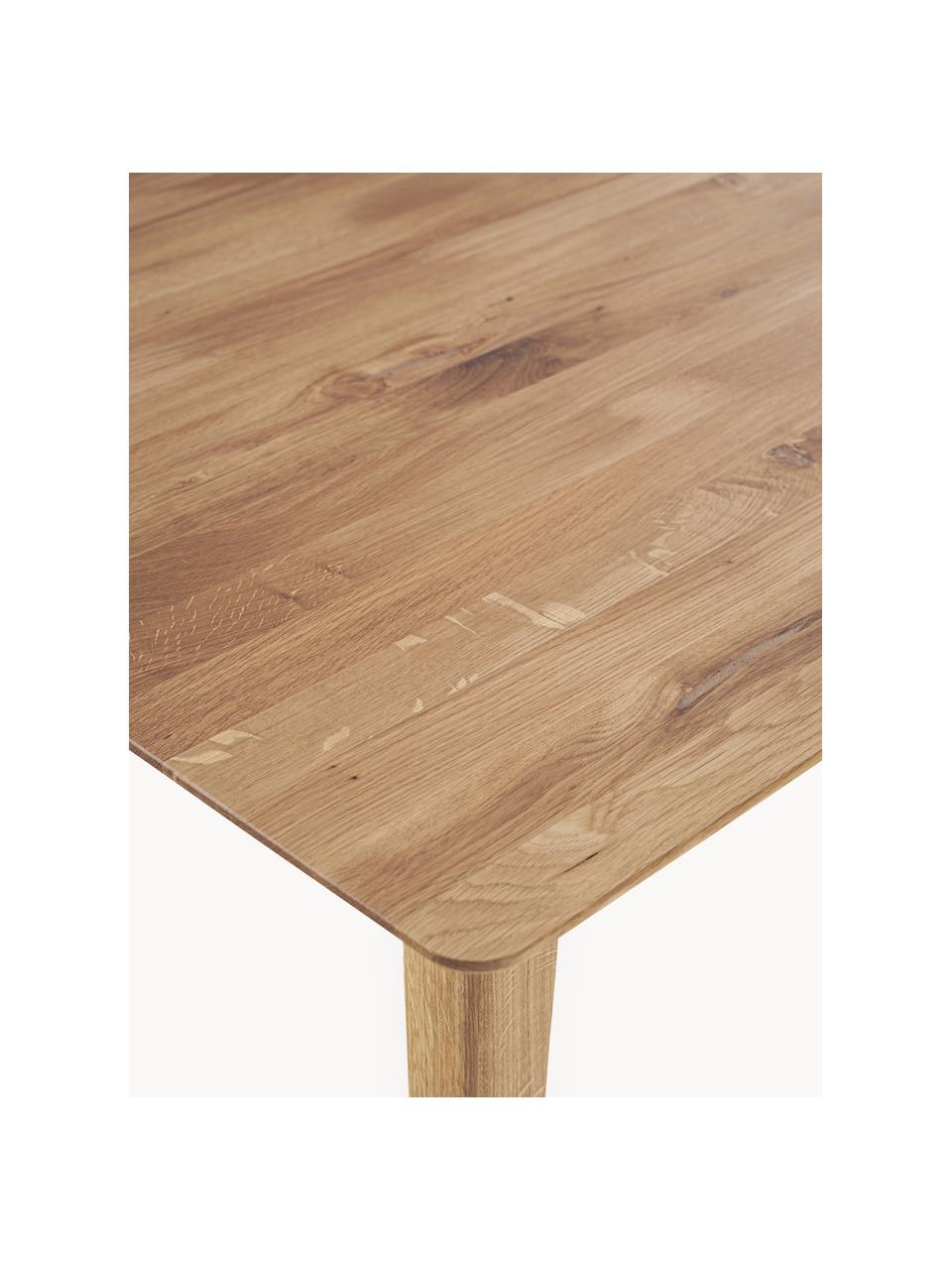 Eettafel Archie van eikenhout, verschillende formaten, Massief eikenhout, geolied, FSC-gecertificeerd, Eikenhout, geolied, B 180 x D 90 cm