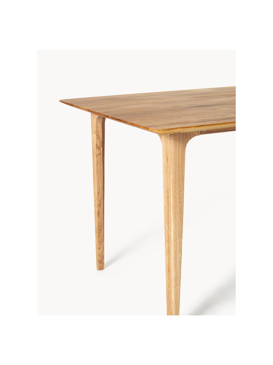 Mesa de comedor de madera de roble maciza Archie, tamaños diferentes, Madera de roble maciza embarnizada

Este producto está hecho de madera de origen sostenible y con certificación FSC®., Madera de roble aceitada, An 180 x F 90 cm