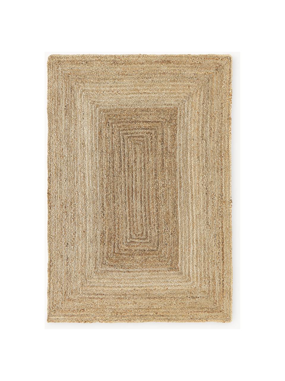 Handgefertigter Jute-Teppich Sharmila, 100 % Jute, Braun, B 60 x L 90 cm (Größe XXS)