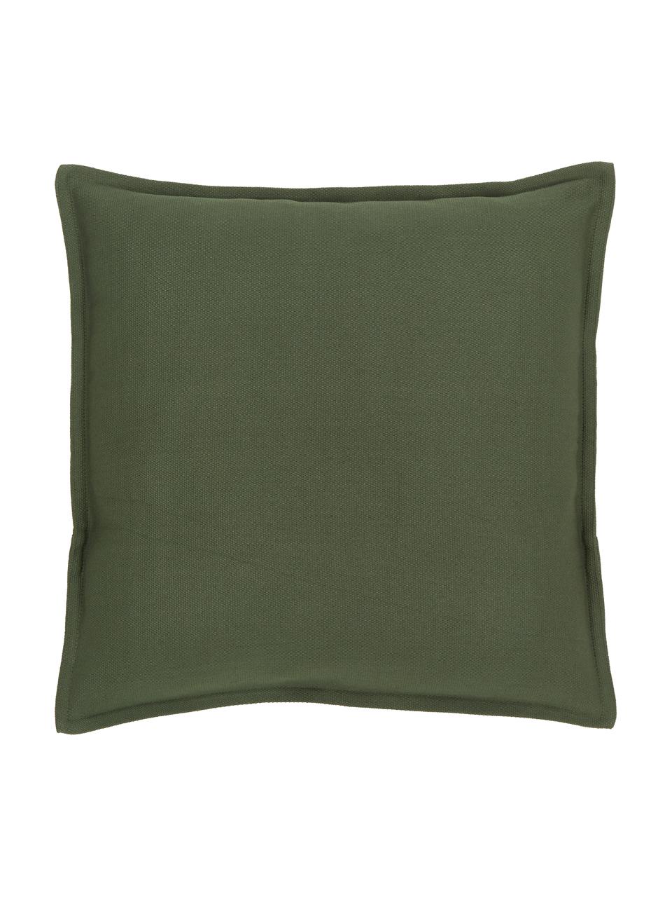 Funda de cojín de algodón Mads, 100% algodón, Verde, An 40 x L 40 cm