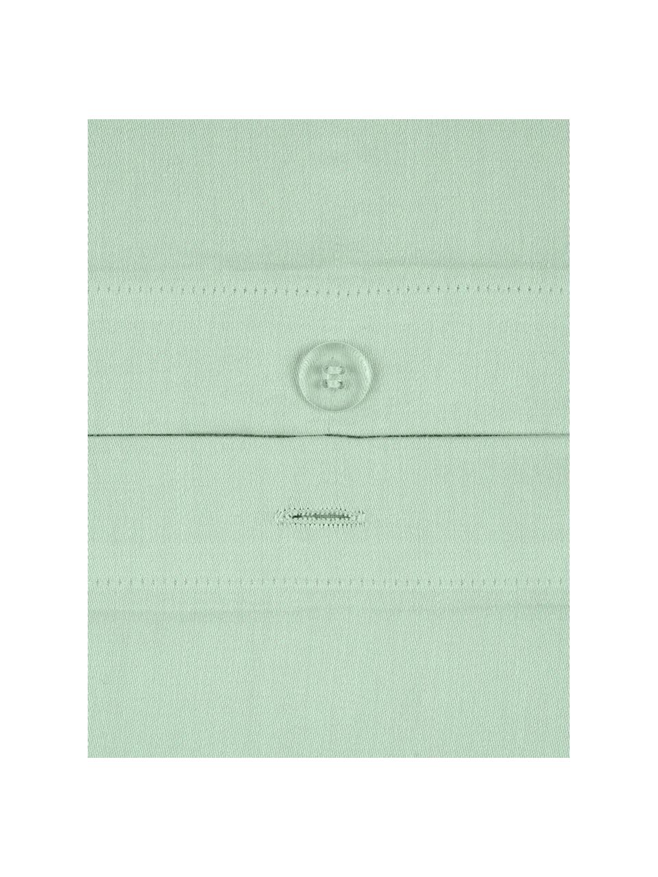 Funda de almohada de satén Comfort, 45 x 110 cm, Verde salvia, An 45 x L 110 cm