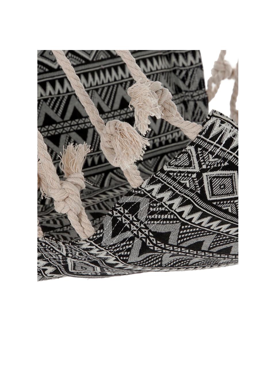 Silla colgante Pamut, Negro, blanco, An 97 x Al 120 cm