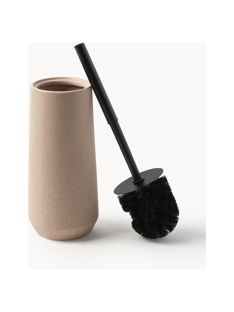 Brosse pour WC Leibi, Blanc crème, Ø 10 x haut. 35 cm