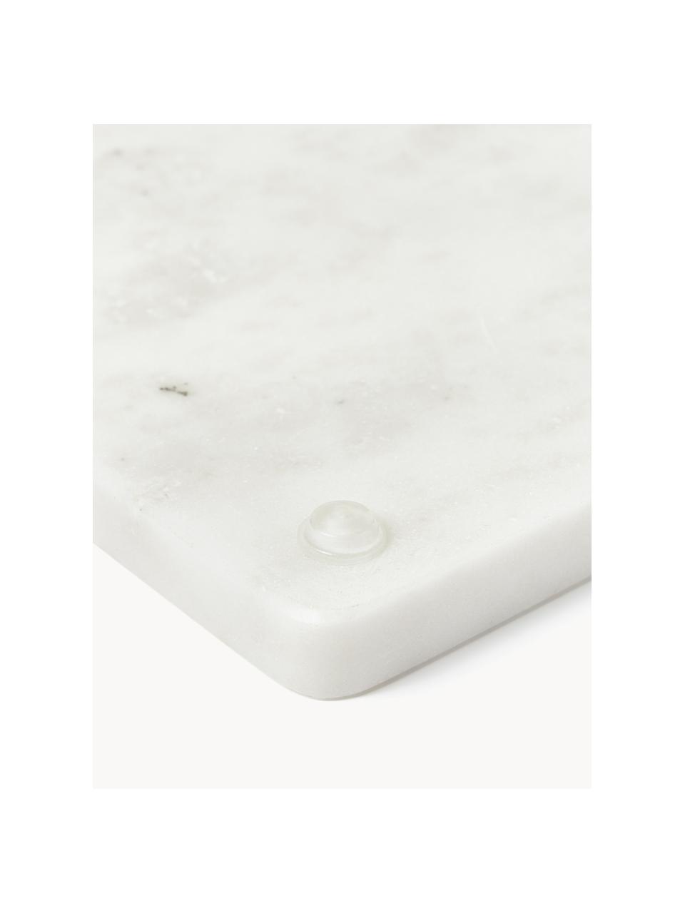 Marmeren snijplank Agata, Marmer, Wit, gemarmerd, B 38 x D 15 cm