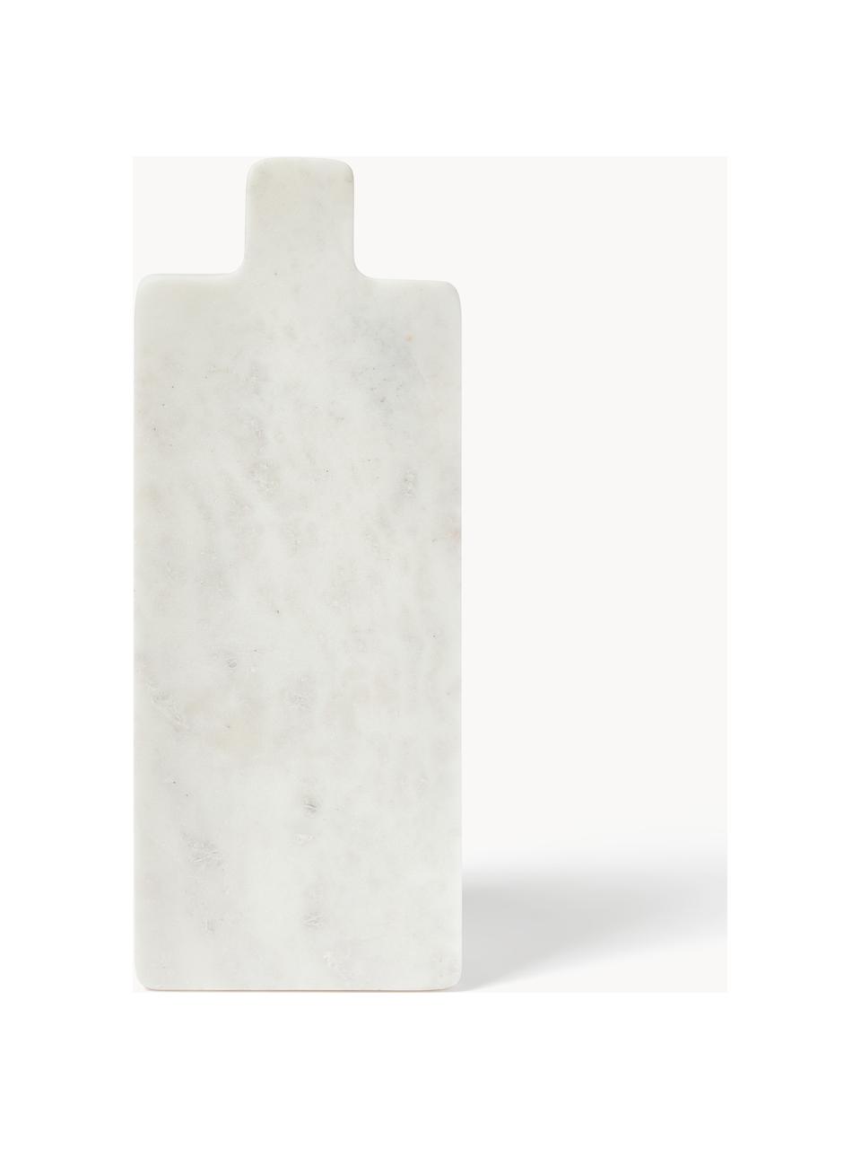 Marmeren snijplank Agata, Marmer, Wit, gemarmerd, B 38 x D 15 cm
