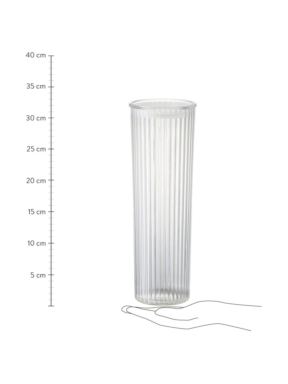 Barattolo trasparente in materiale sintetico Fonte, Materiale sintetico (PMS), Trasparente, Ø 11 x Alt. 31 cm, 1.7 L