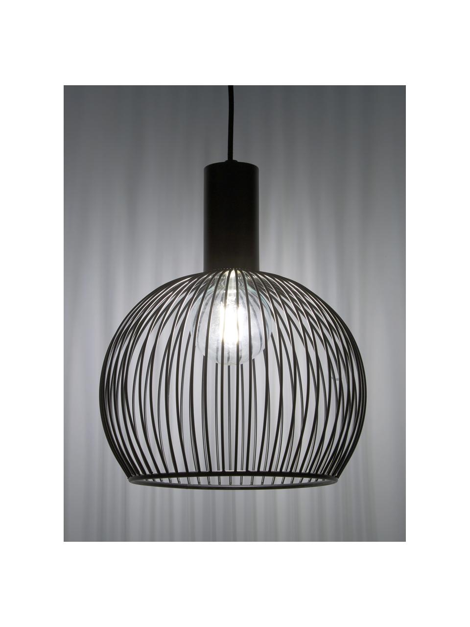 Suspension en métal Aver, Noir, Ø 30 x haut. 35 cm