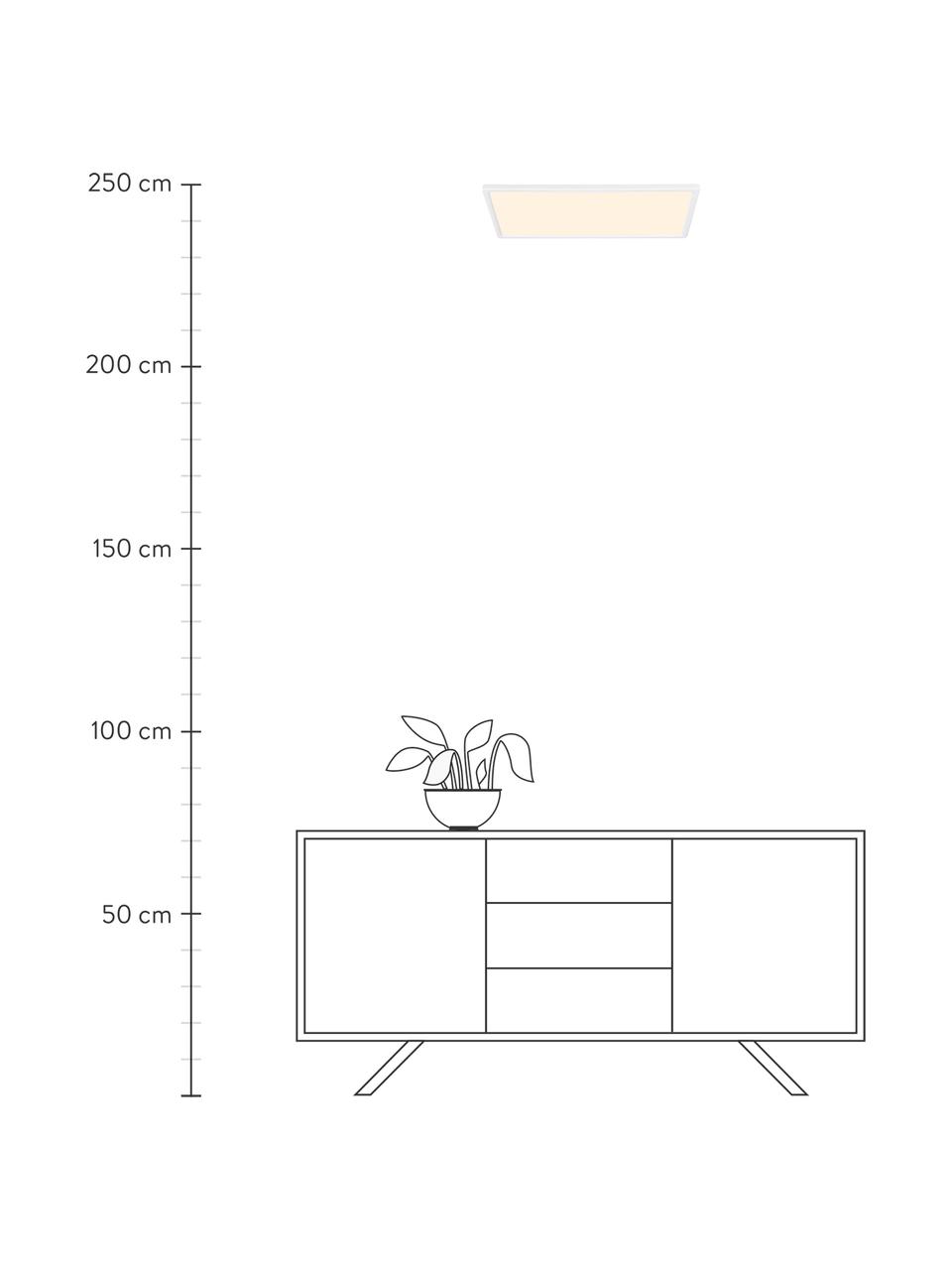 Lampa sufitowa LED z funkcją przyciemniania Harlow, Biały, S 60 x W 3 cm
