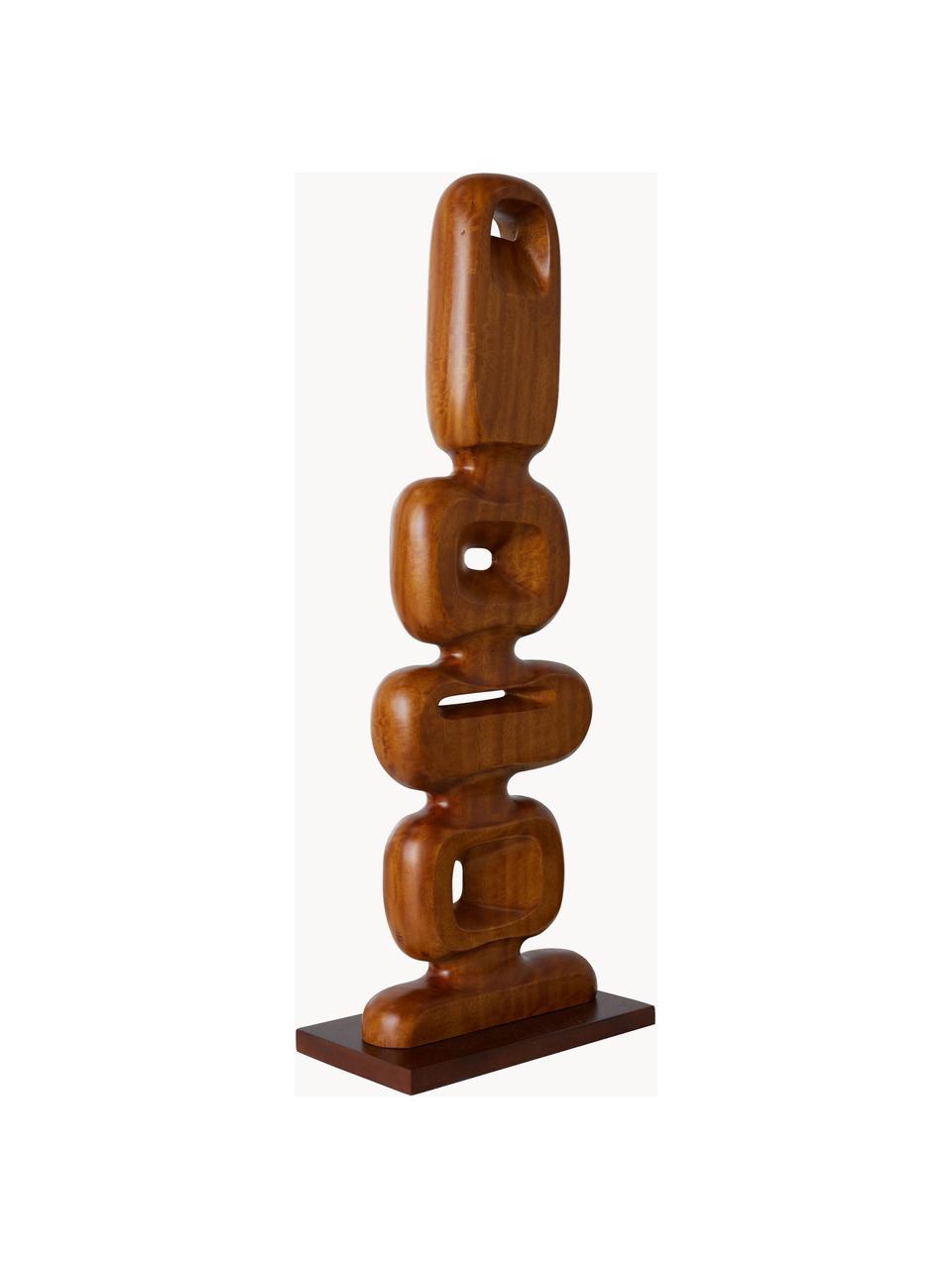 Ručne vyrobená dekorácia z tíkového dreva Ornament, Tíkové drevo, Tíkové drevo, Š 25 x V 71 cm