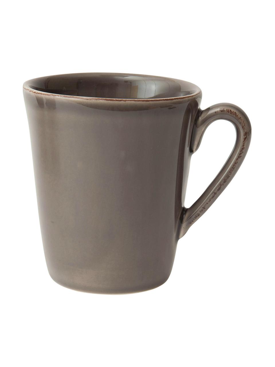 Tasse style compagnard Constance, 2 pièces, Grès cérame, Brun, Ø 9 x haut. 10 cm, 250 ml