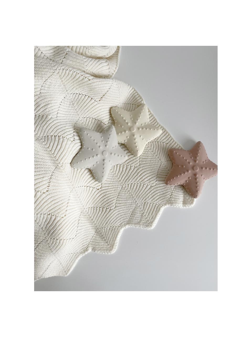 Baby-Kuscheldecke Scallop aus Bio-Baumwolle, 100 % Baumwolle (Bio), GOTS-zertifiziert, Hellbeige, L 100 x B 80 cm