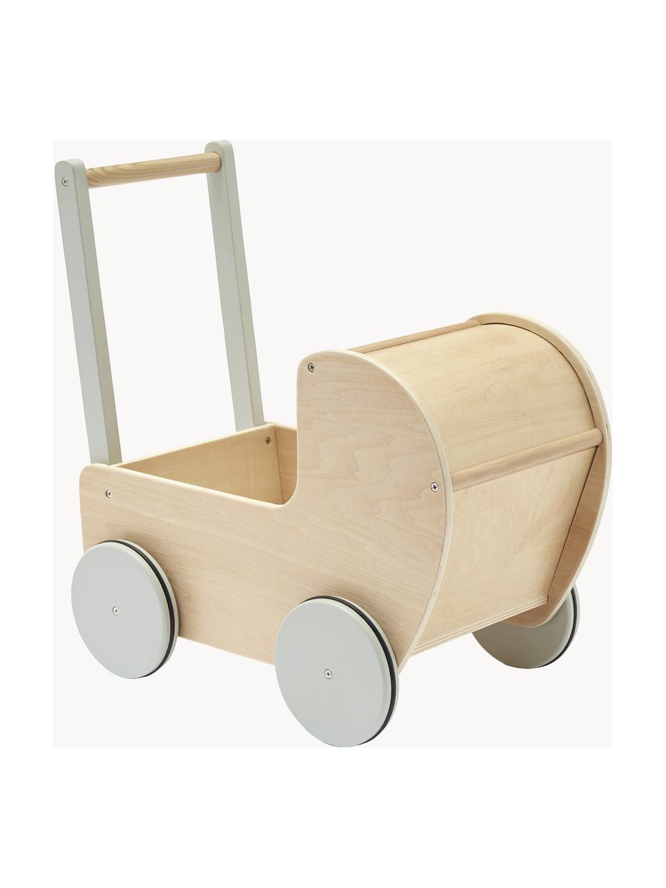 Poussette de poupée Kids' Hub, Bois, gris clair, larg. 42 x haut. 43 cm