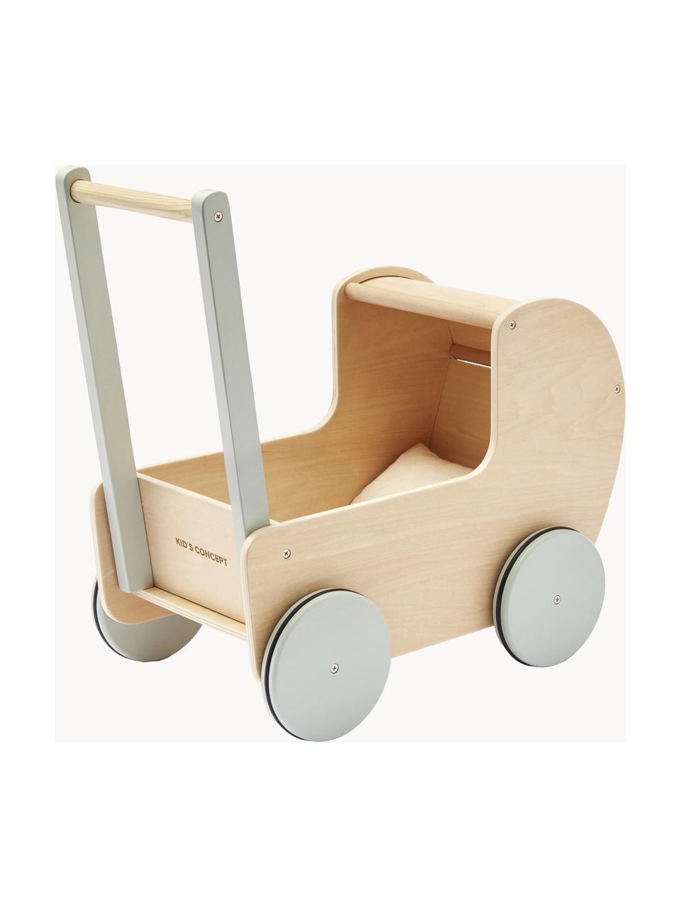 Poussette de poupée Kids' Hub, Bois, gris clair, larg. 42 x haut. 43 cm