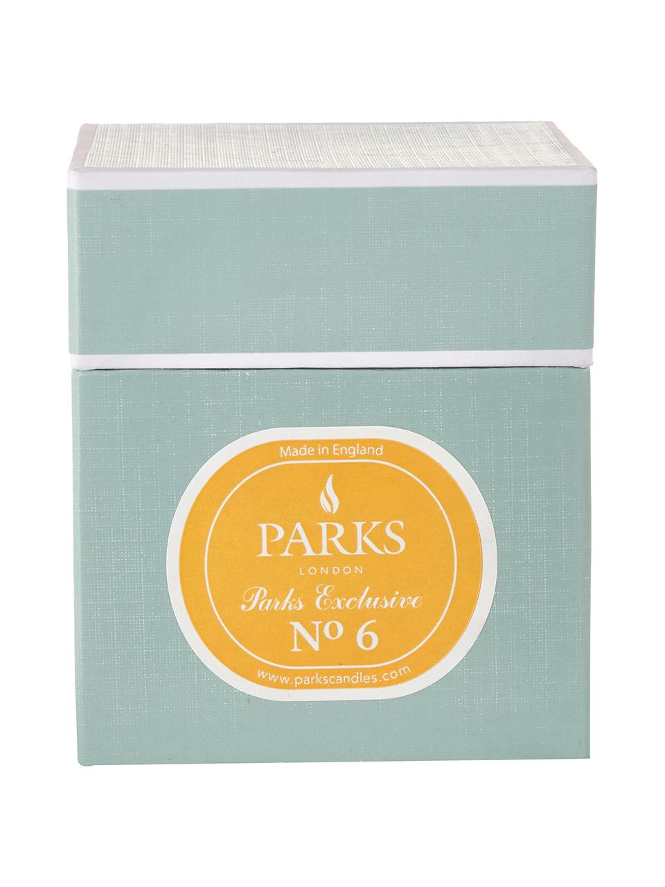 Świeca zapachowa Parks Exclusive No. 6 (limonka & cytryna), Pomarańczowy, biały, Ø 8 x W 9 cm