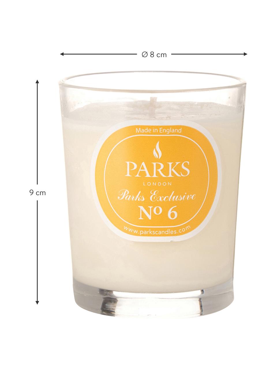 Bougie parfumée Parks Exclusive nº 6 (citron vert et citron), Orange, blanc, Ø 8 x haut. 9 cm