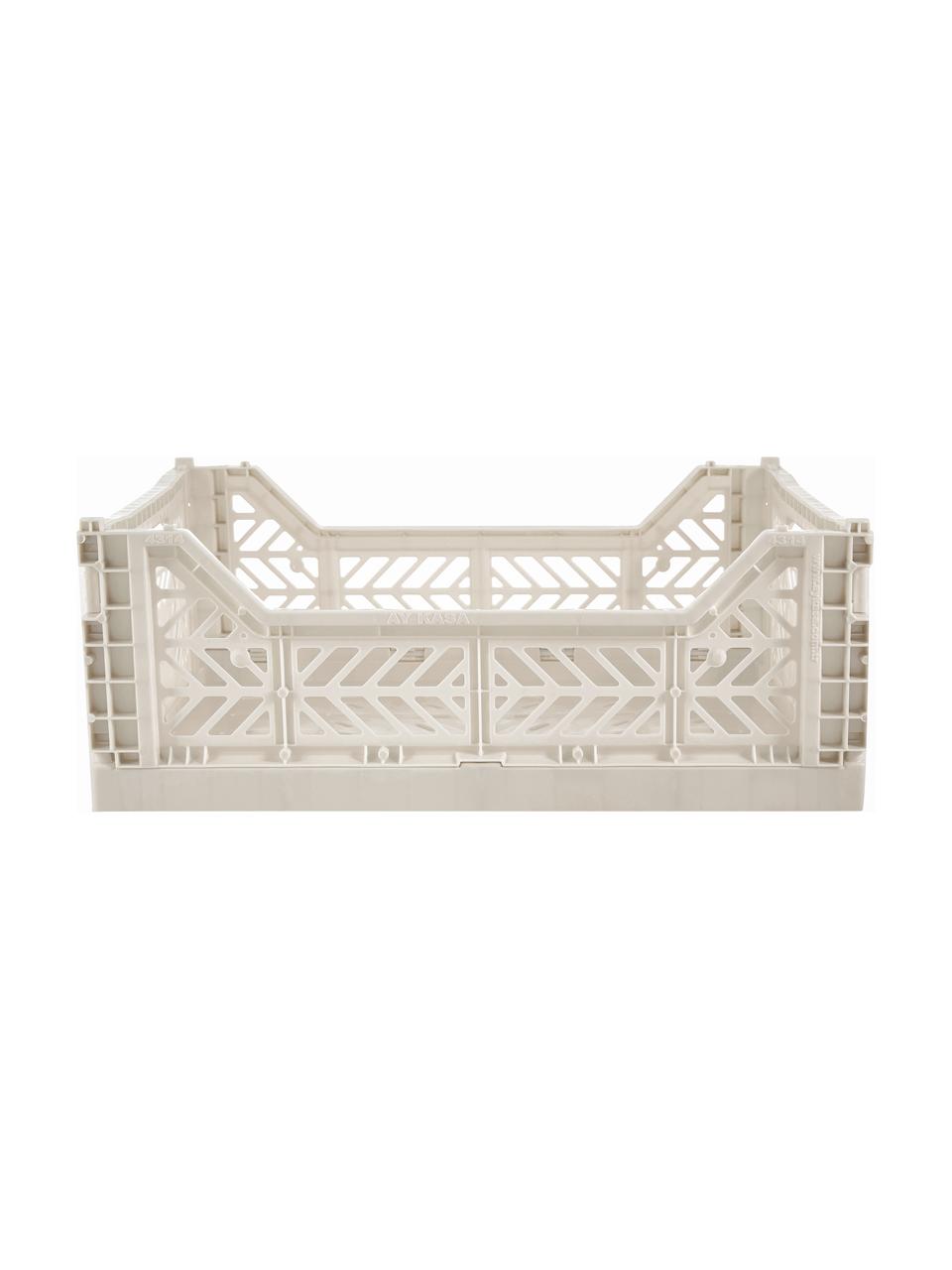 Boîte de rangement pliable Coconut Milk, Plastique, Blanc cassé, larg. 40 x haut. 14 cm