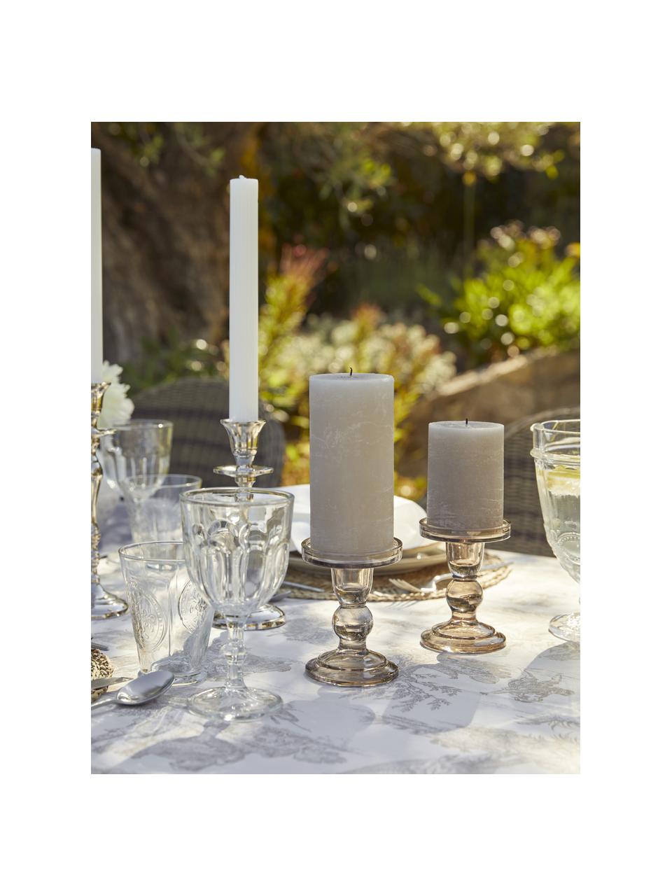 Kerzenhalter Joslyn aus Glas, Glas, Grau, Ø 9 x H 12 cm
