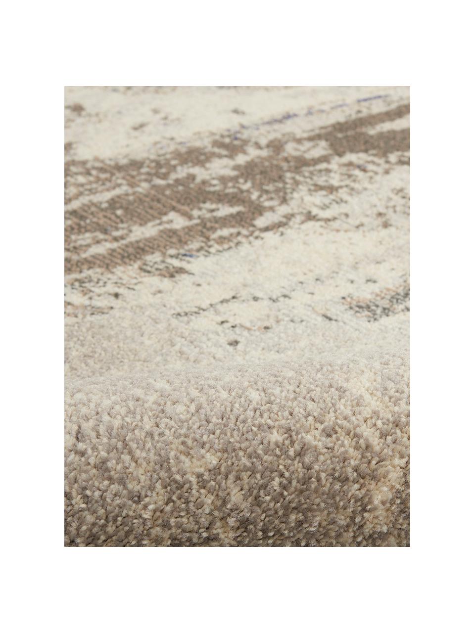 Alfombra de diseño Celestial, Parte superior: 100% polipropileno, Reverso: yute, Tonos beige, An 60 x L 180 cm