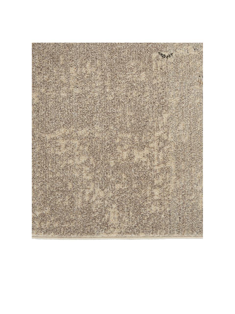 Alfombra de diseño Celestial, Parte superior: 100% polipropileno, Reverso: yute, Tonos beige, An 60 x L 180 cm