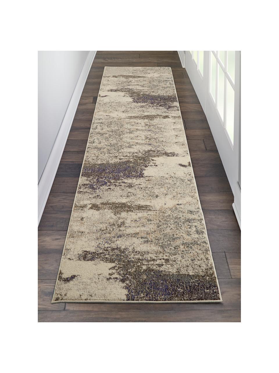 Tapis de couloir design beige Celestial, Tons beiges