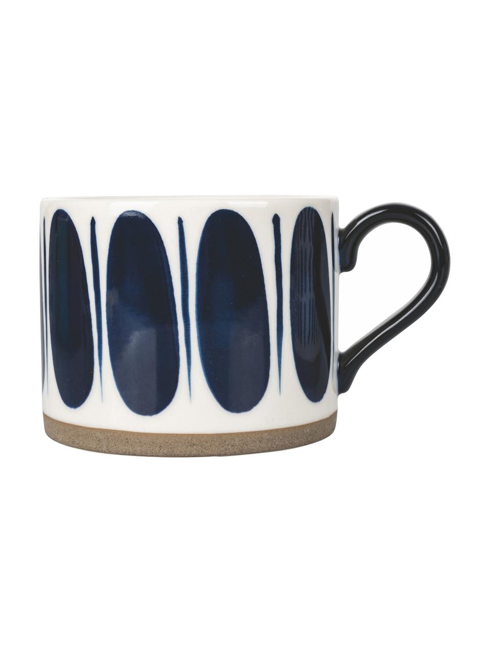 Mokken Masai, set van 2, Beenderporselein (porselein)
Fine Bone China is een zacht porselein, dat zich vooral onderscheidt door zijn briljante, doorschijnende glans., Blauw, wit, patroon, Ø 8 x H 8 cm, 400 ml