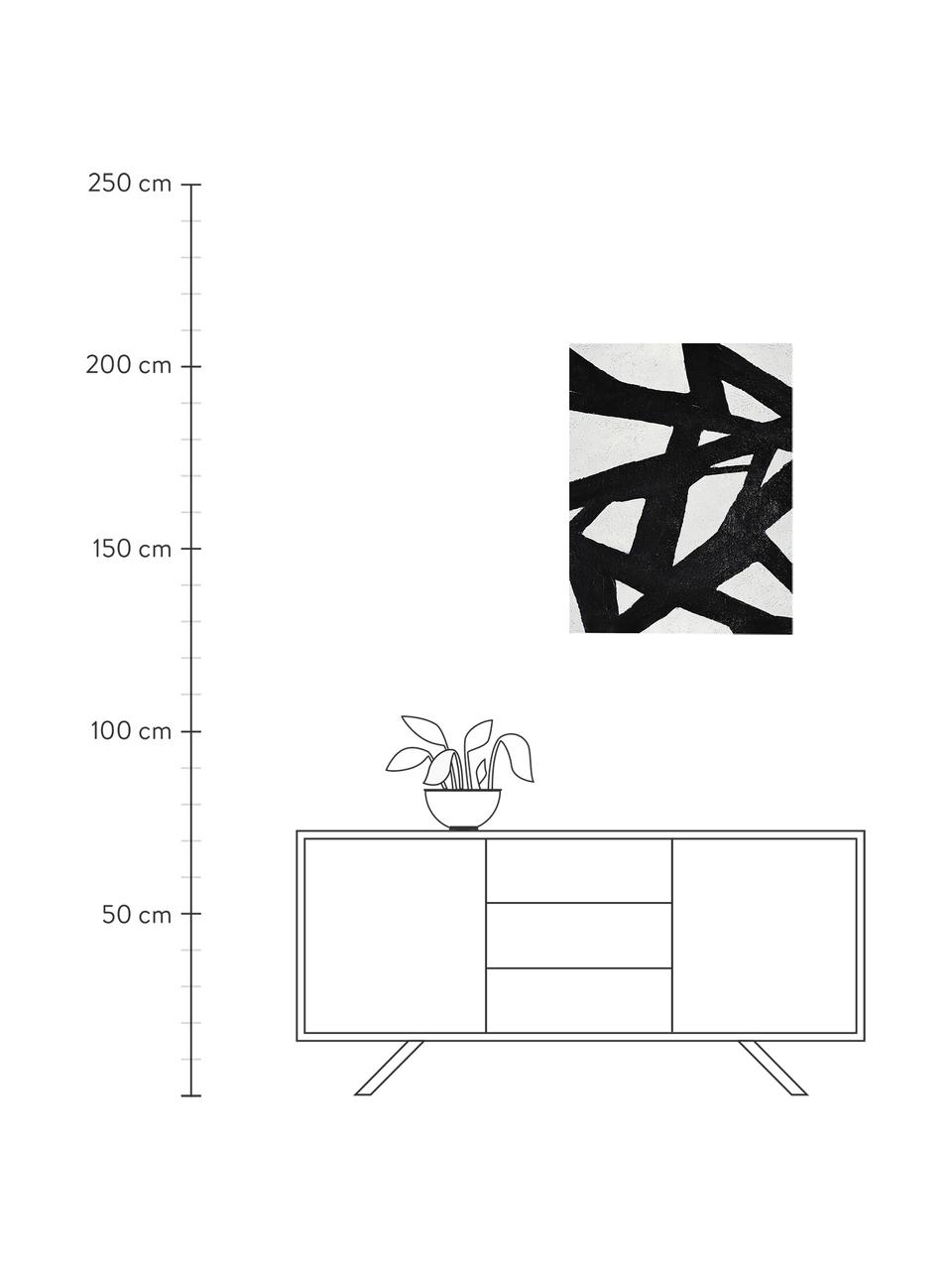 Stampa su tela Roads, Immagine: stampa digitale su lino, Nero, bianco, Larg. 60 x Alt. 80 cm