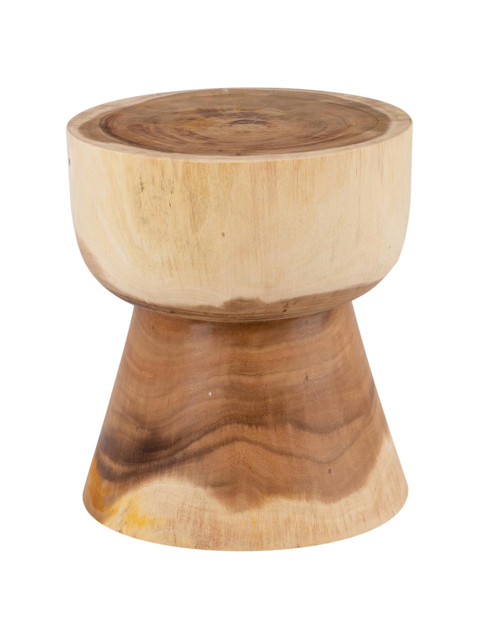 Odkládací stolek ze dřeva suar Alba, Hnědá, béžová