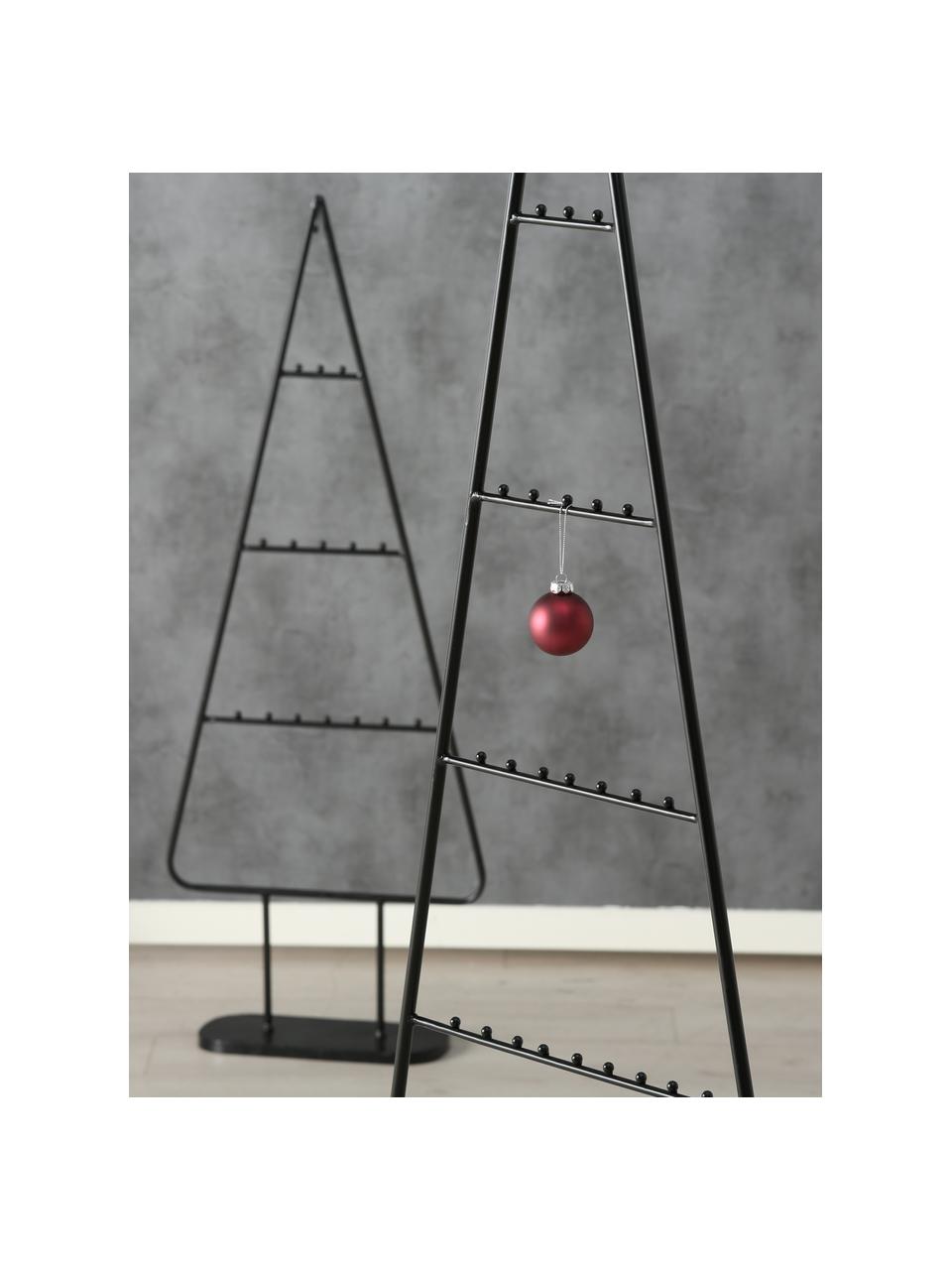 Grand sapin de Noël décoratif Theo, haut. 111 cm, Métal, revêtement par poudre, Noir, larg. 42 x haut. 111 cm