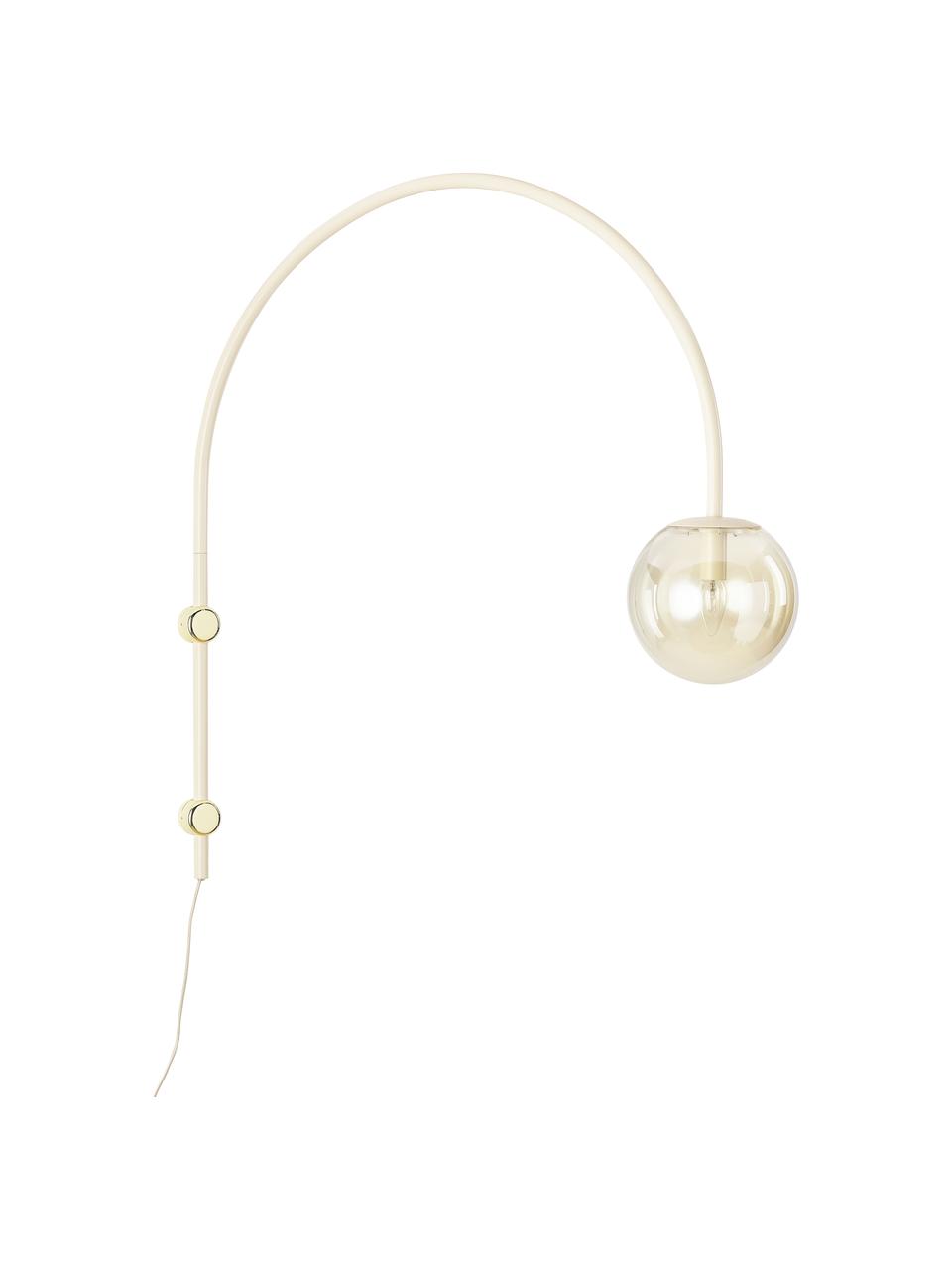 Nástenná lampa Cora, Champagne, béžová, Ø 20 x V 92 cm