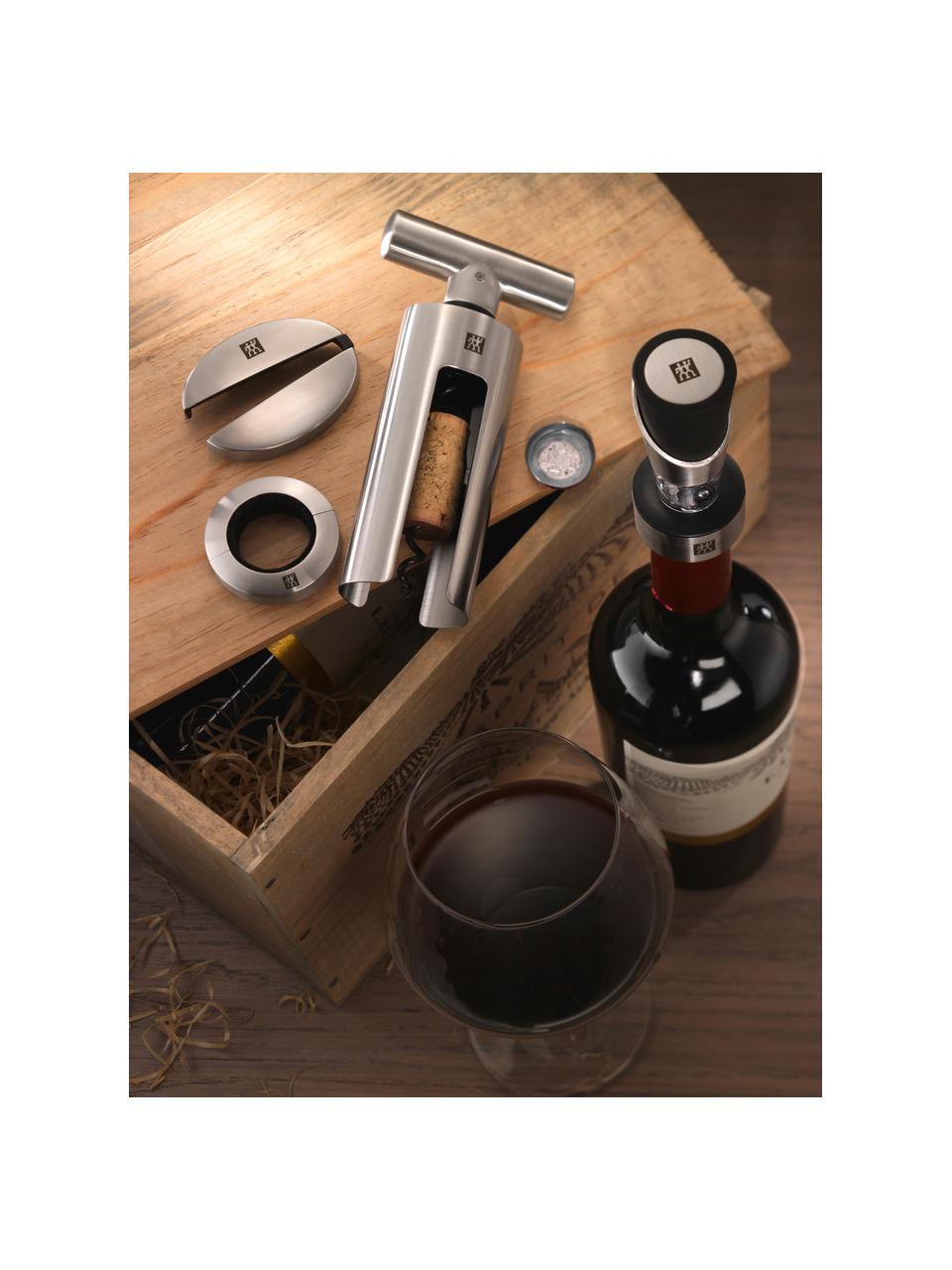 Set vino Sommelier 4 pz, Acciaio inossidabile, Argentato, Set in varie misure