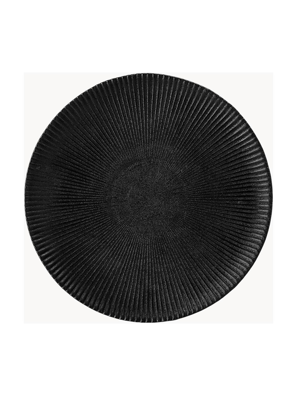 Matte Frühstücksteller Neri mit Rillenstruktur, 2 Stück, Steingut
Mit Rillenstruktur und leicht rauer Oberfläche, Schwarz, Ø 23 cm