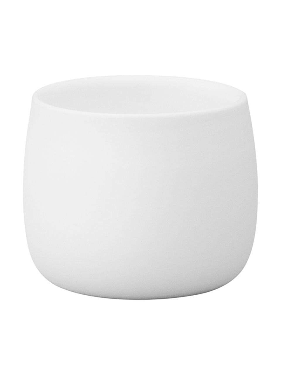 Tazas originales térmicas de café Foster, 2 uds., Porcelana, Exterior: blanco mate Interior: blanco brillante, 40 ml