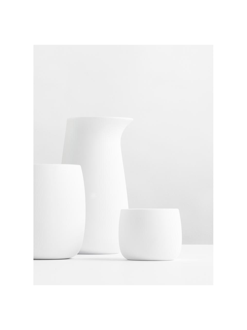 Tazas originales térmicas de café Foster, 2 uds., Porcelana, Exterior: blanco mate Interior: blanco brillante, 40 ml