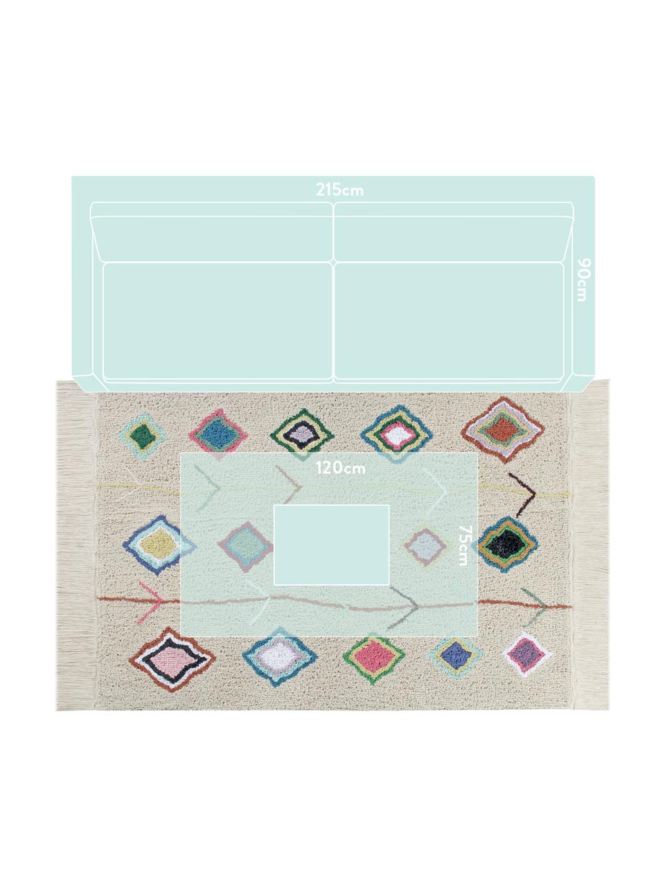 Tapis multicolore fait main Kaarol, Multicolore