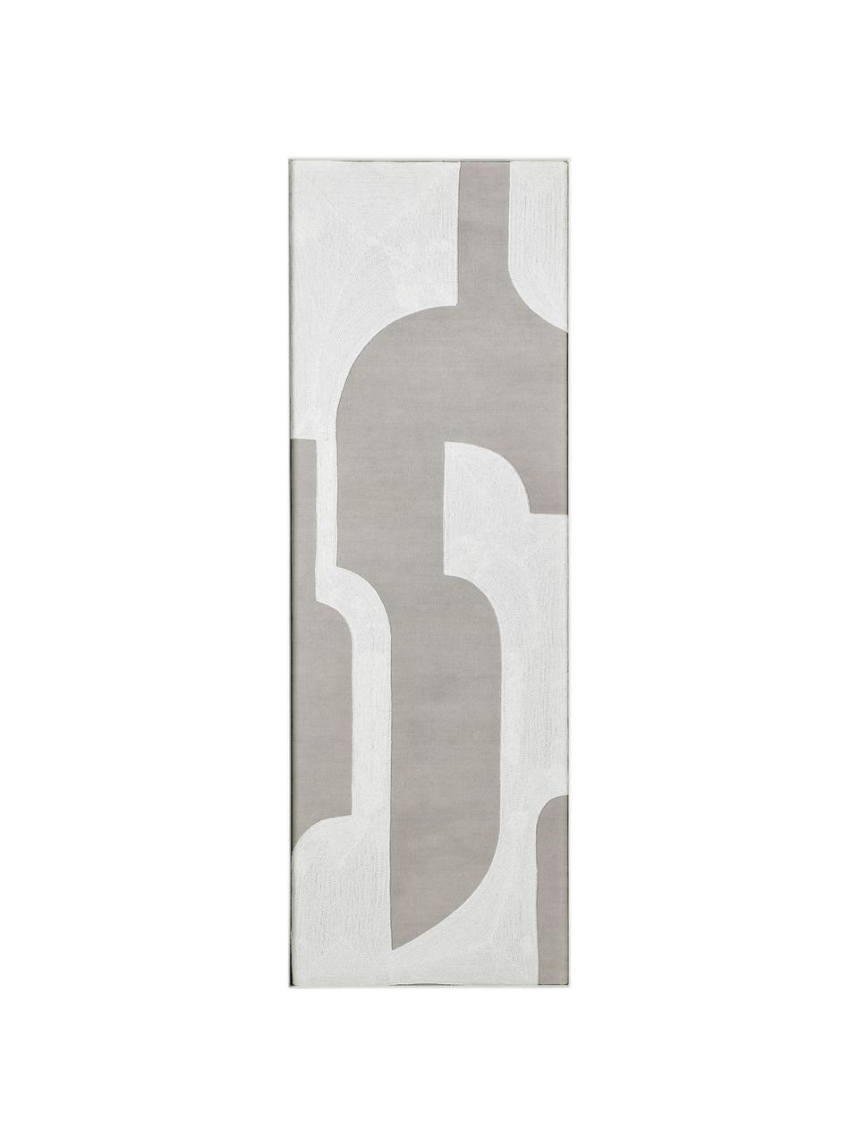 Lienzo artesanal Relief, Estructura: metal con pintura en polv, Off White, beige, An 30 x Al 90 cm