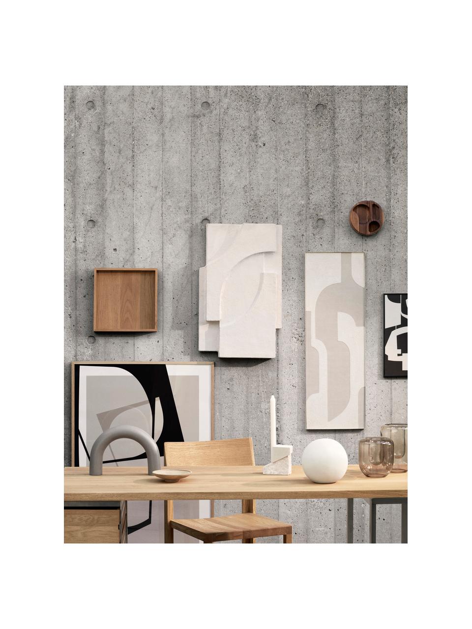 Lienzo artesanal Relief, Estructura: metal con pintura en polv, Off White, beige, An 30 x Al 90 cm