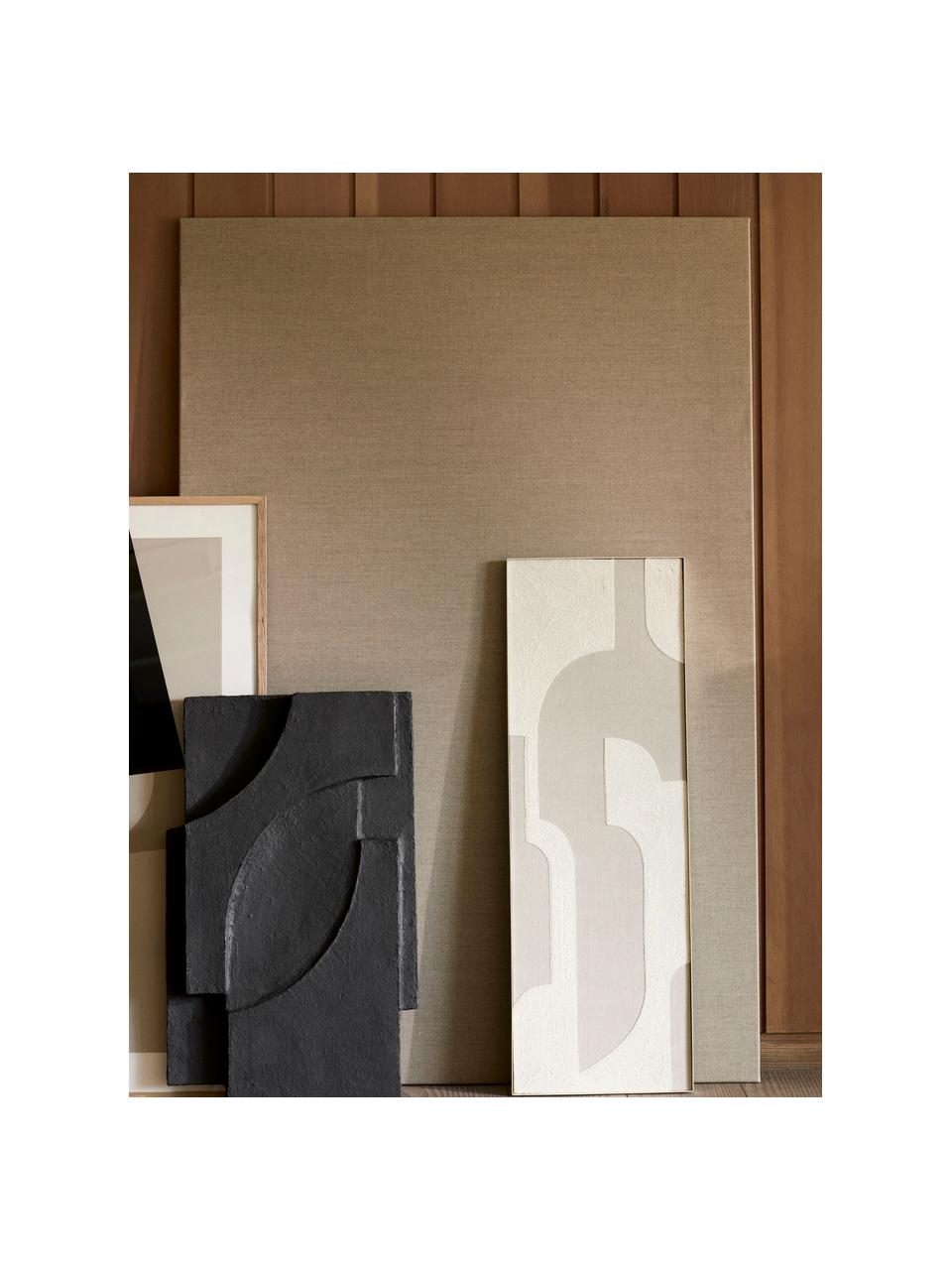 Lienzo artesanal Relief, Estructura: metal con pintura en polv, Off White, beige, An 30 x Al 90 cm