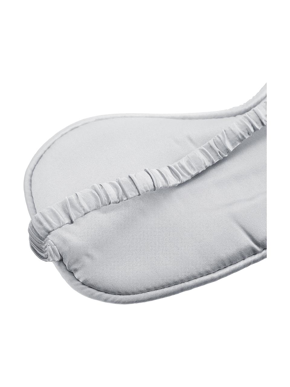 Masque de sommeil en soie Silke, Gris foncé, gris clair, larg. 21 x haut. 9 cm