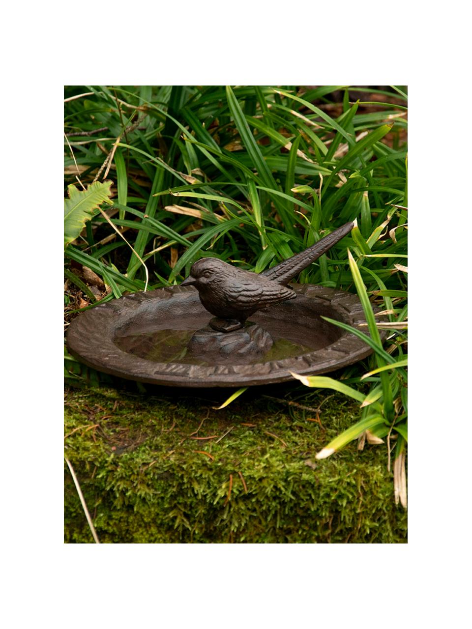 Meridiana decorativa Vogel, Metallo rivestito, Marrone scuro, Ø 25 x Alt. 10 cm