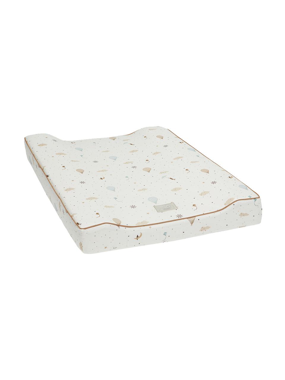Przewijak z bawełny organicznej Dreamland, Tapicerka: 100% bawełna organiczna z, Kremowobiały, beżowy, brązowy, we wzór, S 50 x D 65 cm