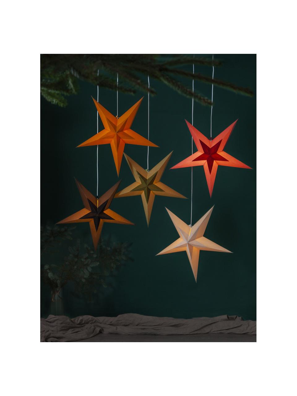 Decoratieve sterren Diva van papier, Papier, Zwart, Ø 60 x H 60 cm