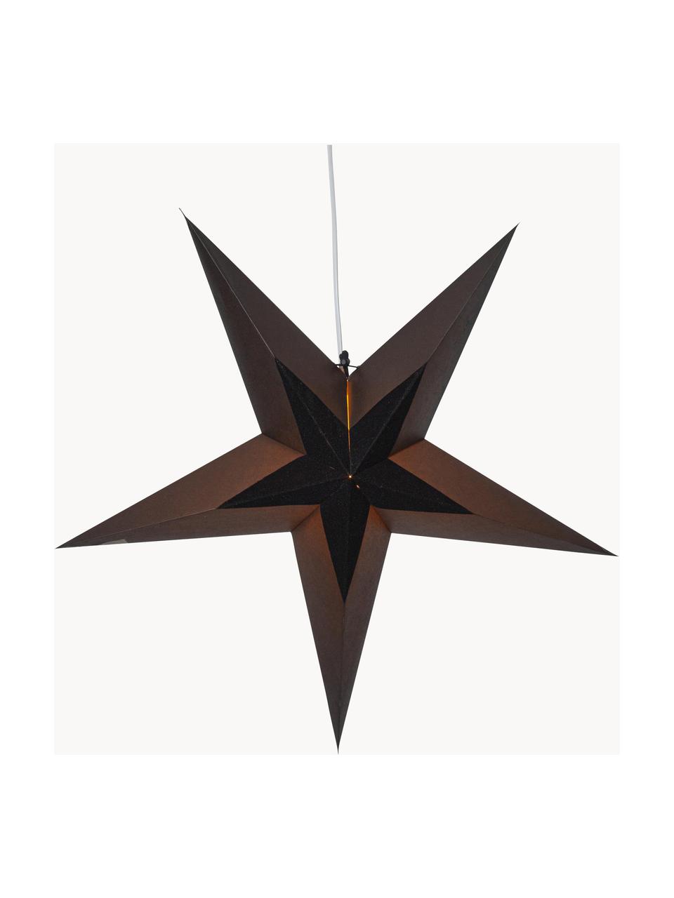 Estrella decorativa de papel Diva, Papel, Negro, Ø 60 x Al 60 cm