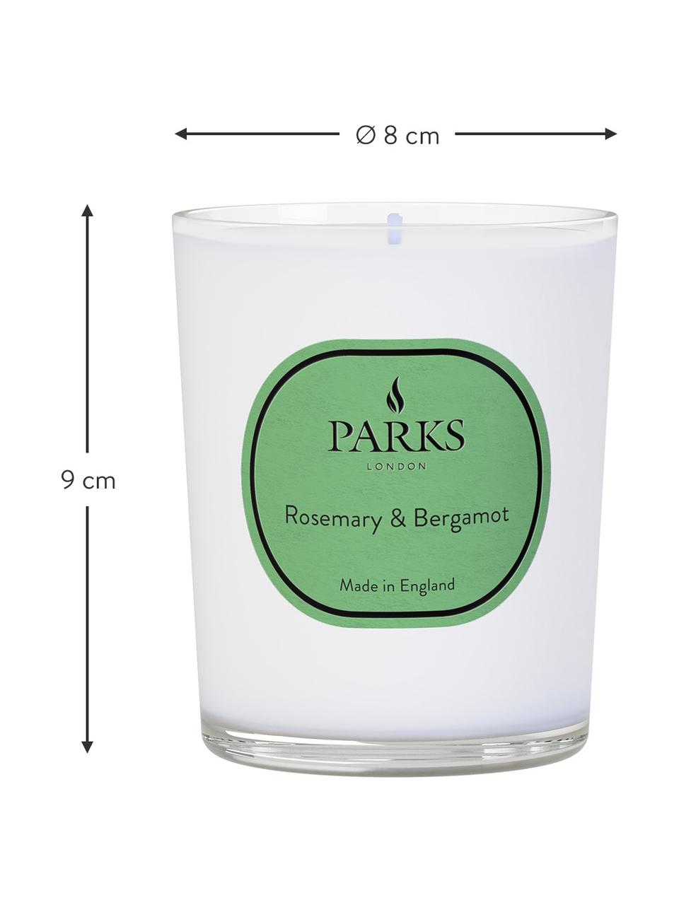 Vonná svíčka Vintage Aromatherapy (rozmarýn & bergamot), Rozmarýn, bergamot, Ø 8 cm, V 9 cm