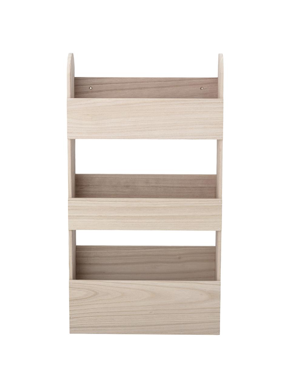 Estantería de madera de Paulownia Moris, Madera de Paulownia, Madera clara, An 38 x Al 70 cm