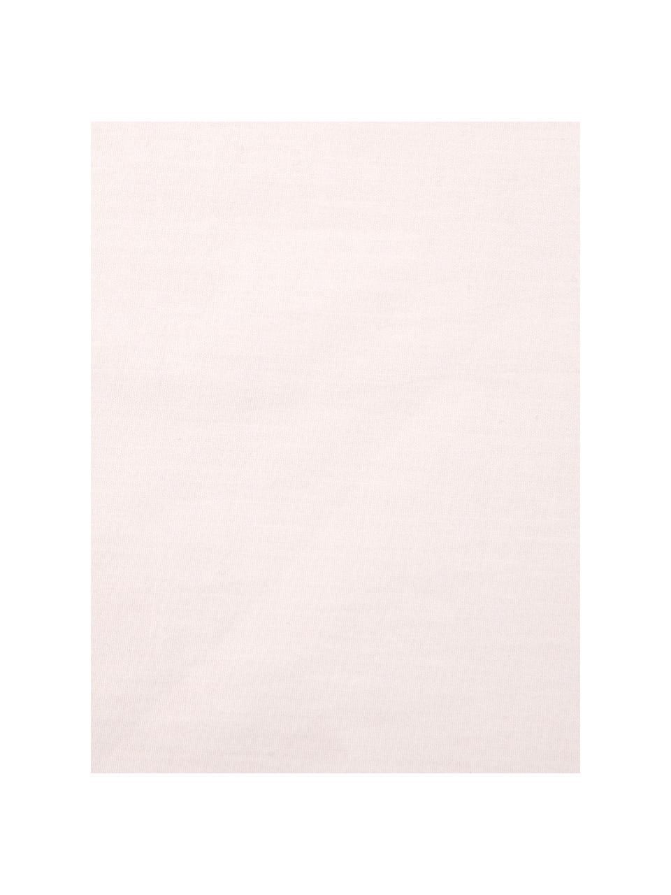 Biancheria da letto in percalle effetto marmo Malin, Rosa chiaro marmorizzato, 240 x 300 cm + 2 federe 50 x 80 cm