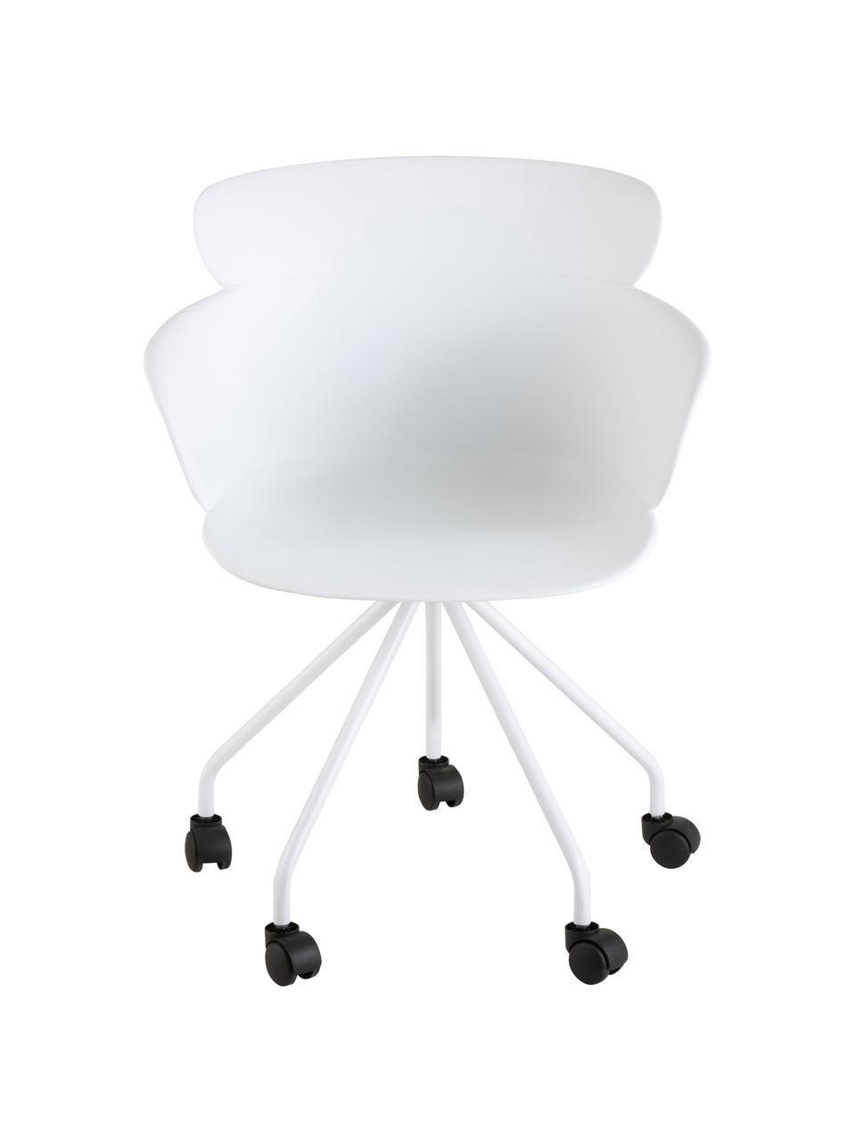 Silla de oficina de plástico Eva, Plástico (PP), Blanco, An 61 x F 58 cm